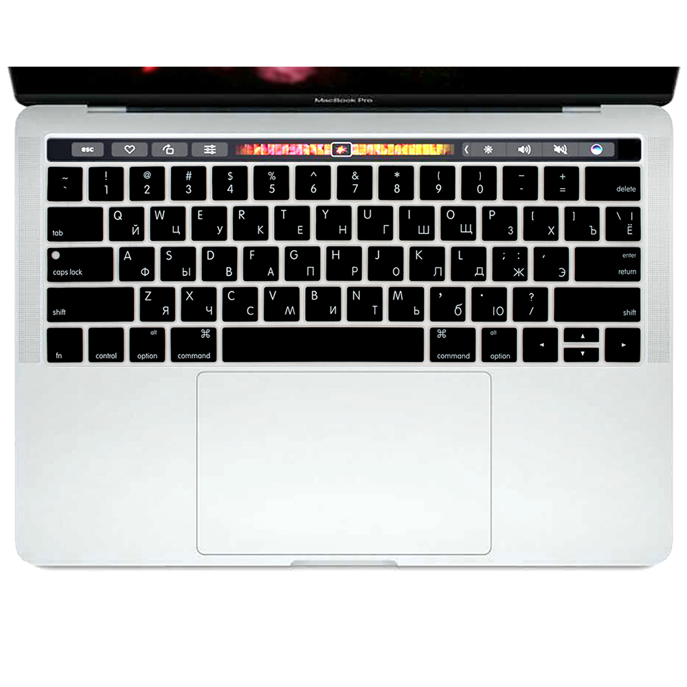 Russian for Apple MacBook Pro with Touch Bar 13" 15" A1706 A1707 A1989 A1990 A2159 Silicone Keyboard Cover Skin