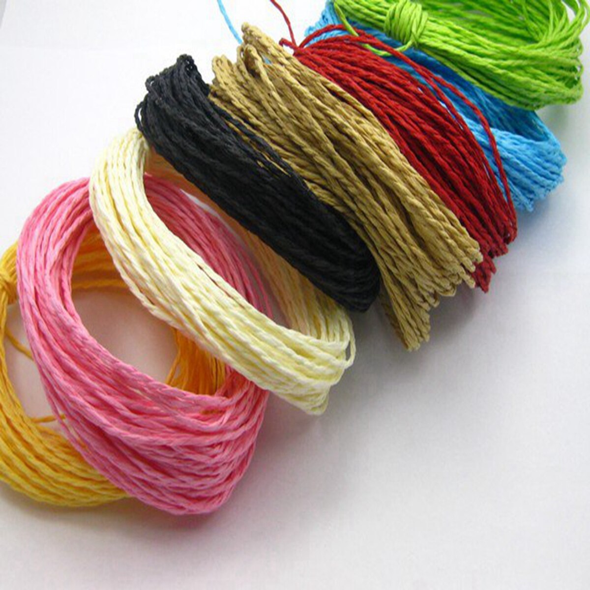 100 Meters Mulberry Paper String Cord Twine Crafting Thread Floristry 10 Colour