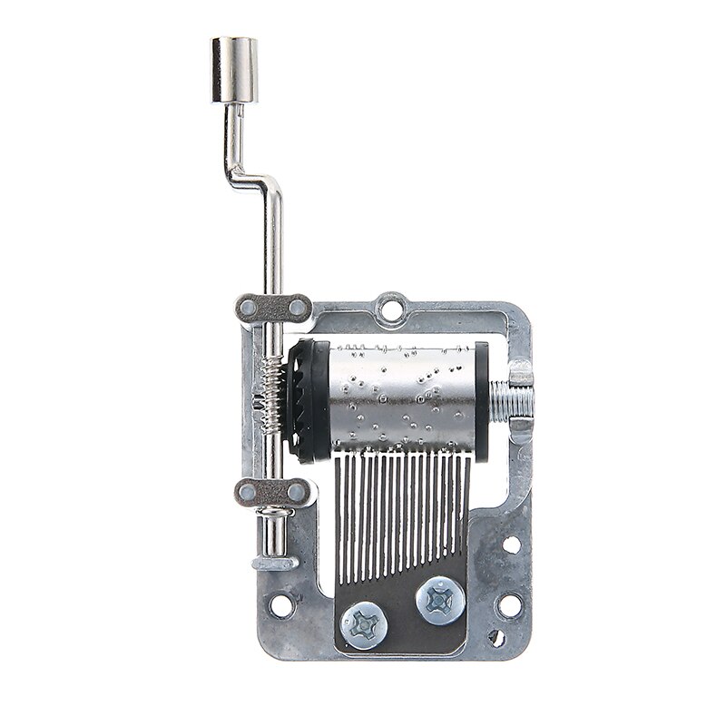 Juego de movimiento de caja musical para niñas, caja de música mecánica con manivela manual, 18 toneladas, con tornillos