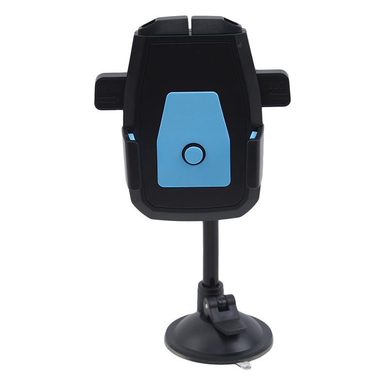 Auto Handige Telefoon Navigatie Houder Ondersteuning Stuur Achteruitkijkspiegel Mount Clip Beugel Voor Mobiele Mobiele Telefoon 2024: Blauw