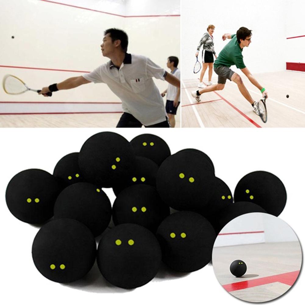 Professionele Squash Bal Twee Gele Stippen Lage Snelheid Rubber Bal Buis Verpakking Training Squash Bal Concurrentie Sport Accessoires