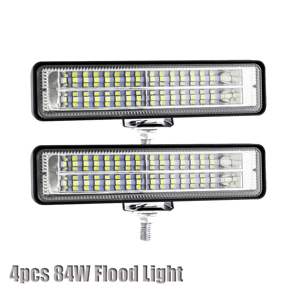 LED Scheinwerfer 12-24V Für Auto Motorrad Lkw Boot Sattelzug Offroad Arbeits Licht LED Arbeit Licht Scheinwerfer: 2pcs 84w flood