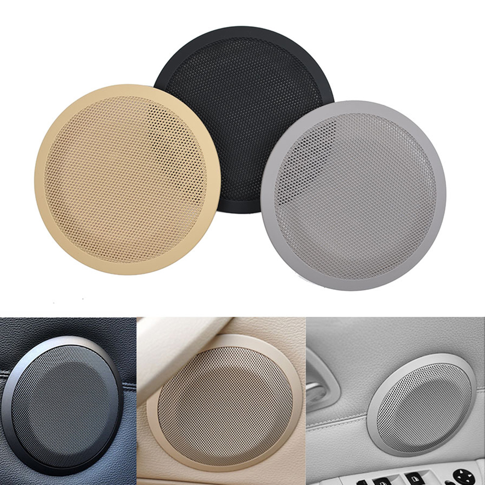 Interior del coche, Panel de puerta delantera trasera izquierda y derecha, embellecedor de altavoz, cubierta de altavoz para BMW Serie 3 E90 E91 X1 E84 318 320 325i