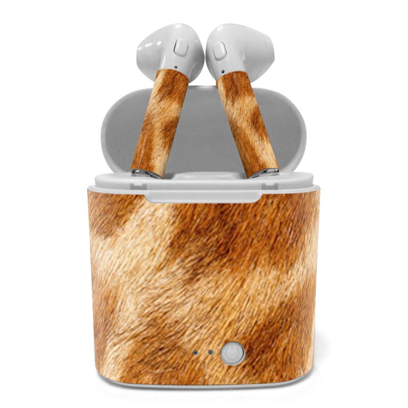 Double Wireless Skin Sticker Headset Pair Cover Full Body Earphone For HBQ I7s TWS: 123