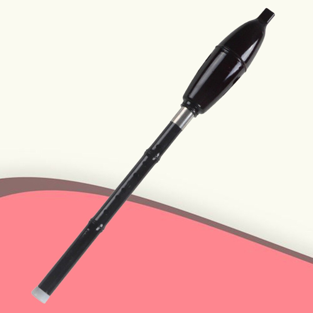 Chinese Ethnic Instrument Bakelite Bawu Pipe Bawu Flute Tone Folk Woodwind Instruments for Students: Black