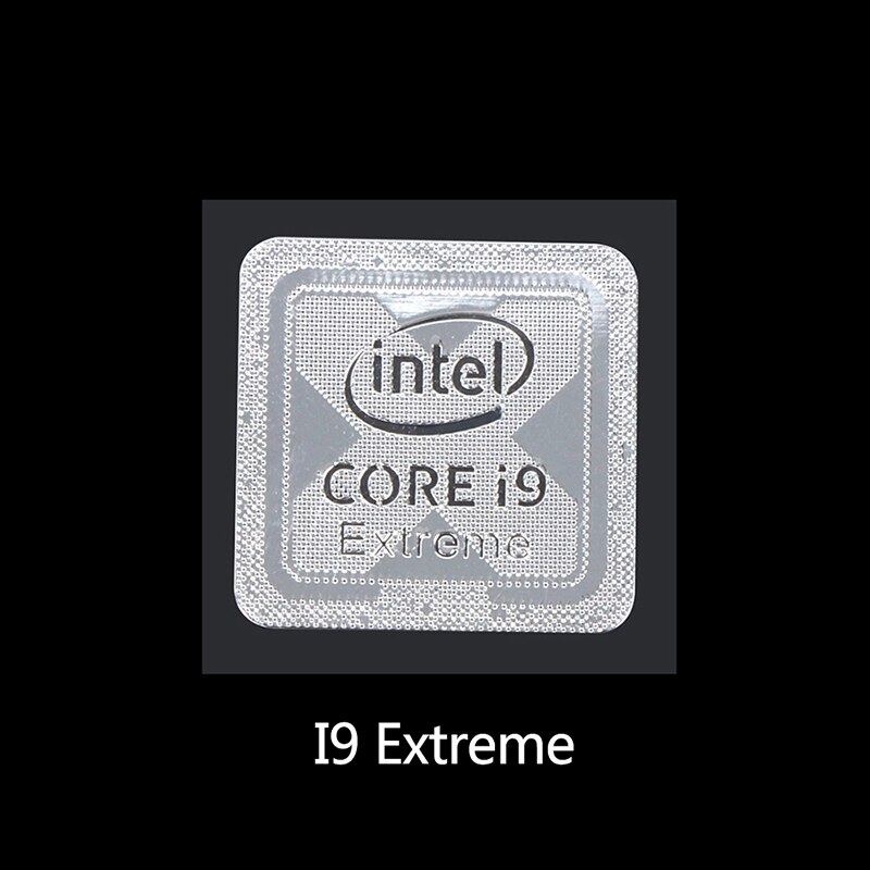 10th Generation Intel Core I9 I7 I5 I3 CPU Metal Sticker Laptop Logo Sticker Home School Office: I9  Extreme