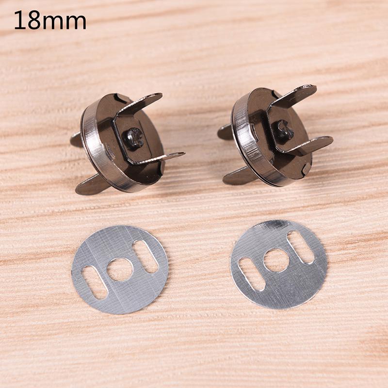 10 Stuks Metalen Sterke Magnetische Drukknopen Sluitingen Knoppen Voor Handtas Portemonnee Portemonnee Zakken Onderdelen Accessoires Diy Bevestiging Drukknopen: 2 / 18mm