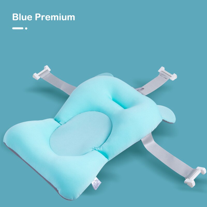 Veiligheid Kussen Bad Baby Bad Kussen Baby Anti-Slip Zachte Baby Bad Kussen Opvouwbare Douche Baby Bad Kussen: blue Premium Edition