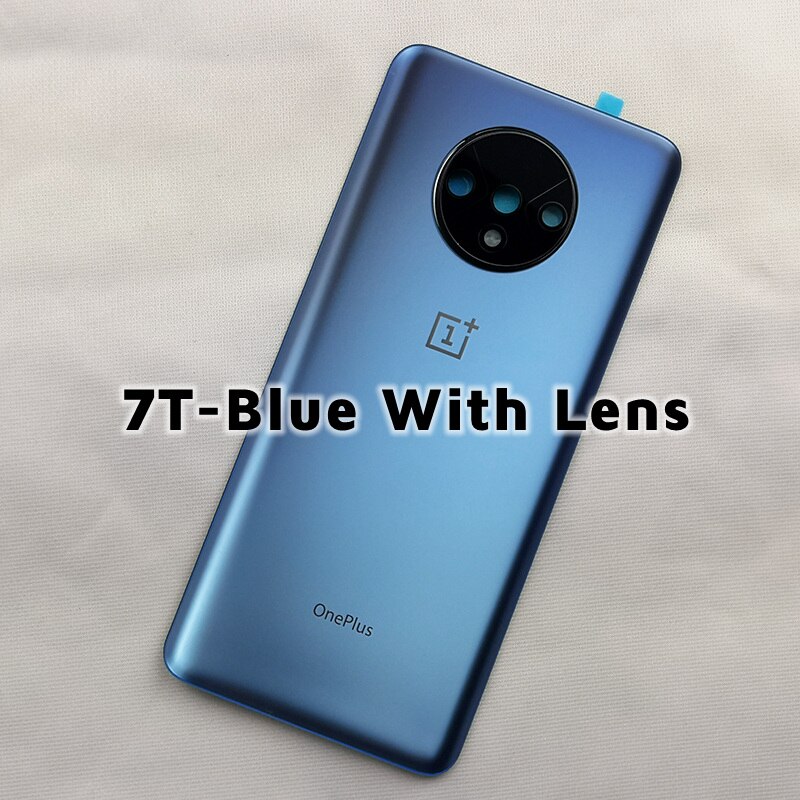 Originalt bagglascover oneplus 7 7t pro battericover one plus 7 t bagdørs cover oneplus 7t bagcover med kameralinse