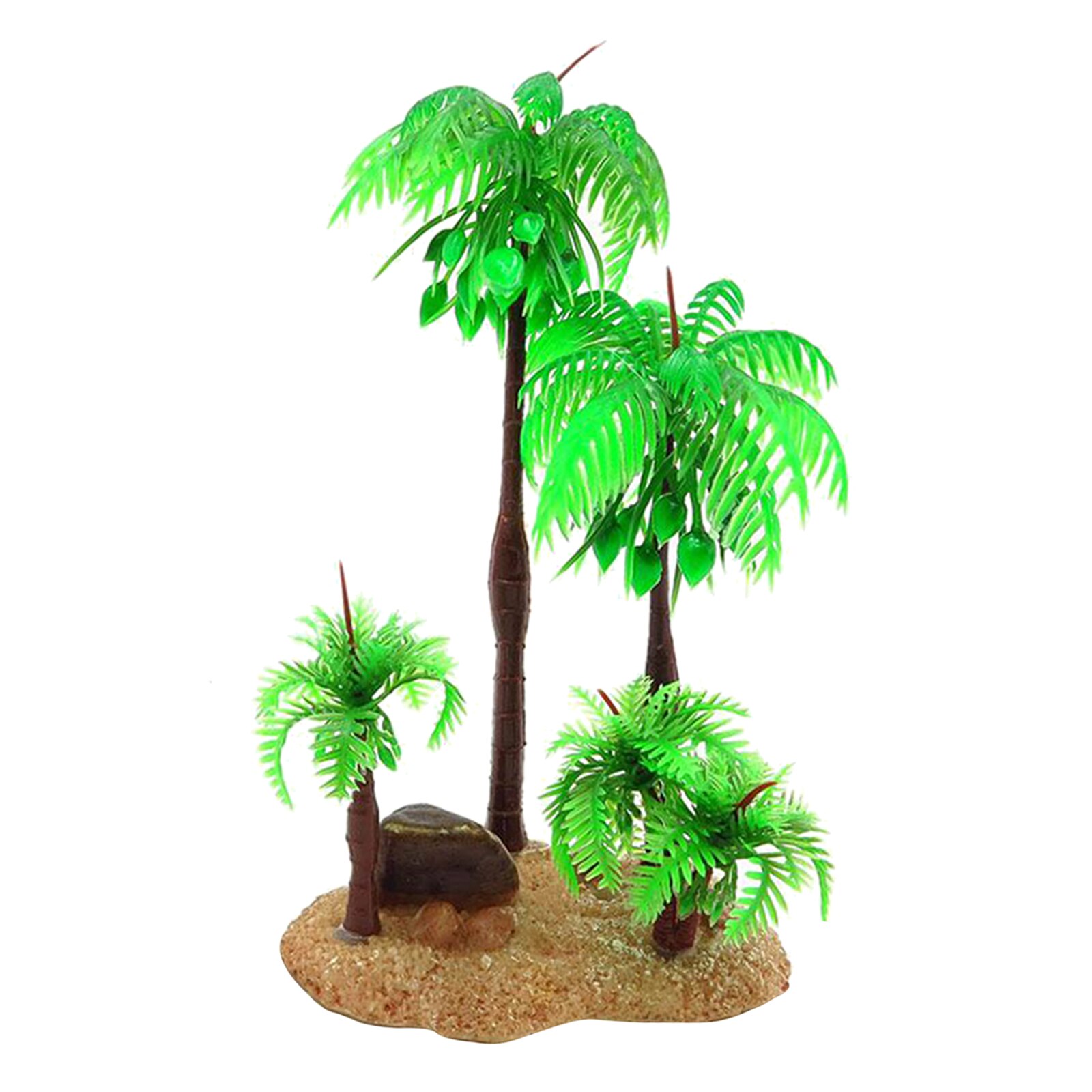 Artificial Plastic Aquarium Plants - Coconut Tree - Different Designs 06: B