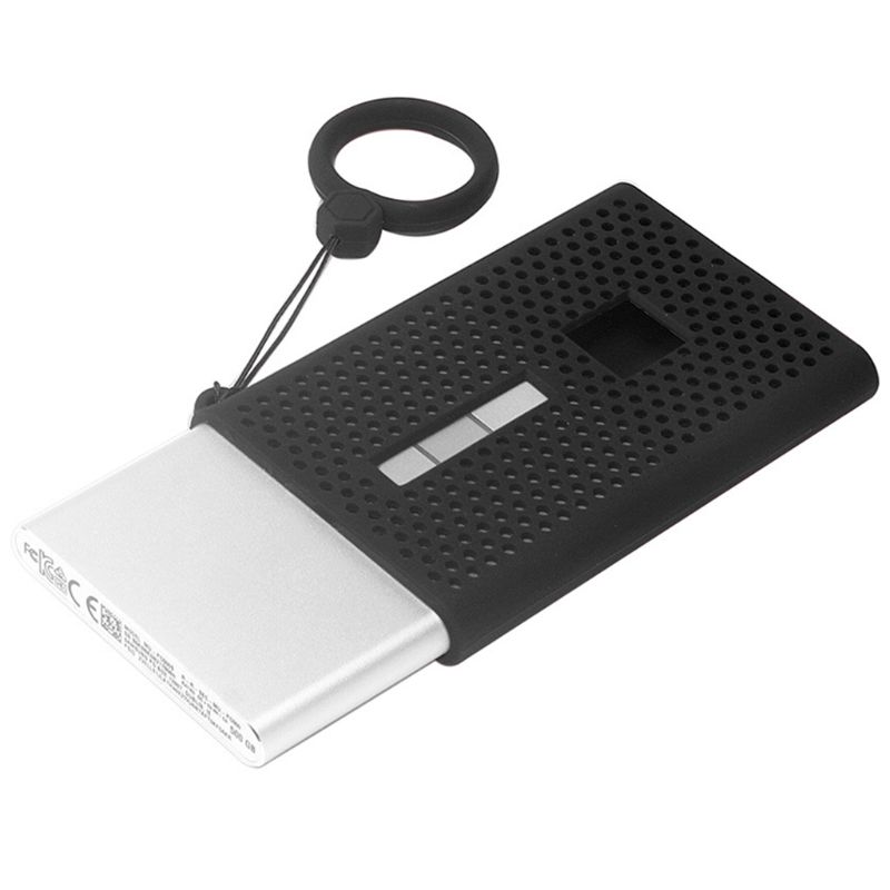 Anti-slip Soft Silicone Protective Cover Case Shell Protector with Lanyard for Sam-sung T7 Solid State Drive Mobile Hard Disk