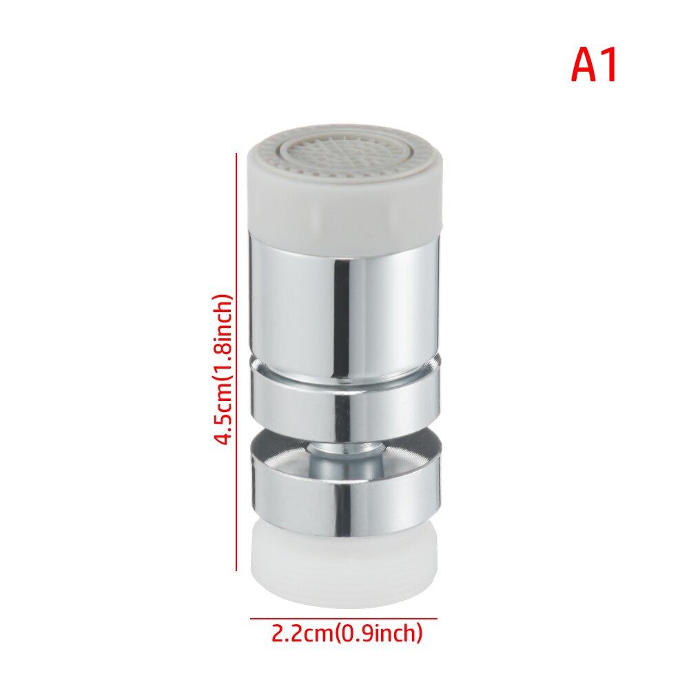 360 ° Rotatie Keuken Uitbreiding Kraan Filter Koperen Mondstuk Tap Connector Adapter Water Saving Swivel Badkamer Accessoires: A1