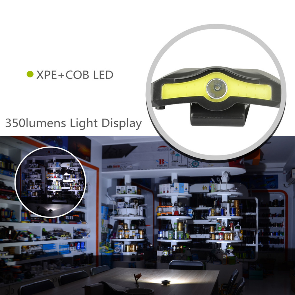 COB LED Cap Light Koplamp Zaklamp Mijnwerkers Lamp voor Wandelen Camping Reading Werken Vissen Lopen de Hond Hoofd Lamp