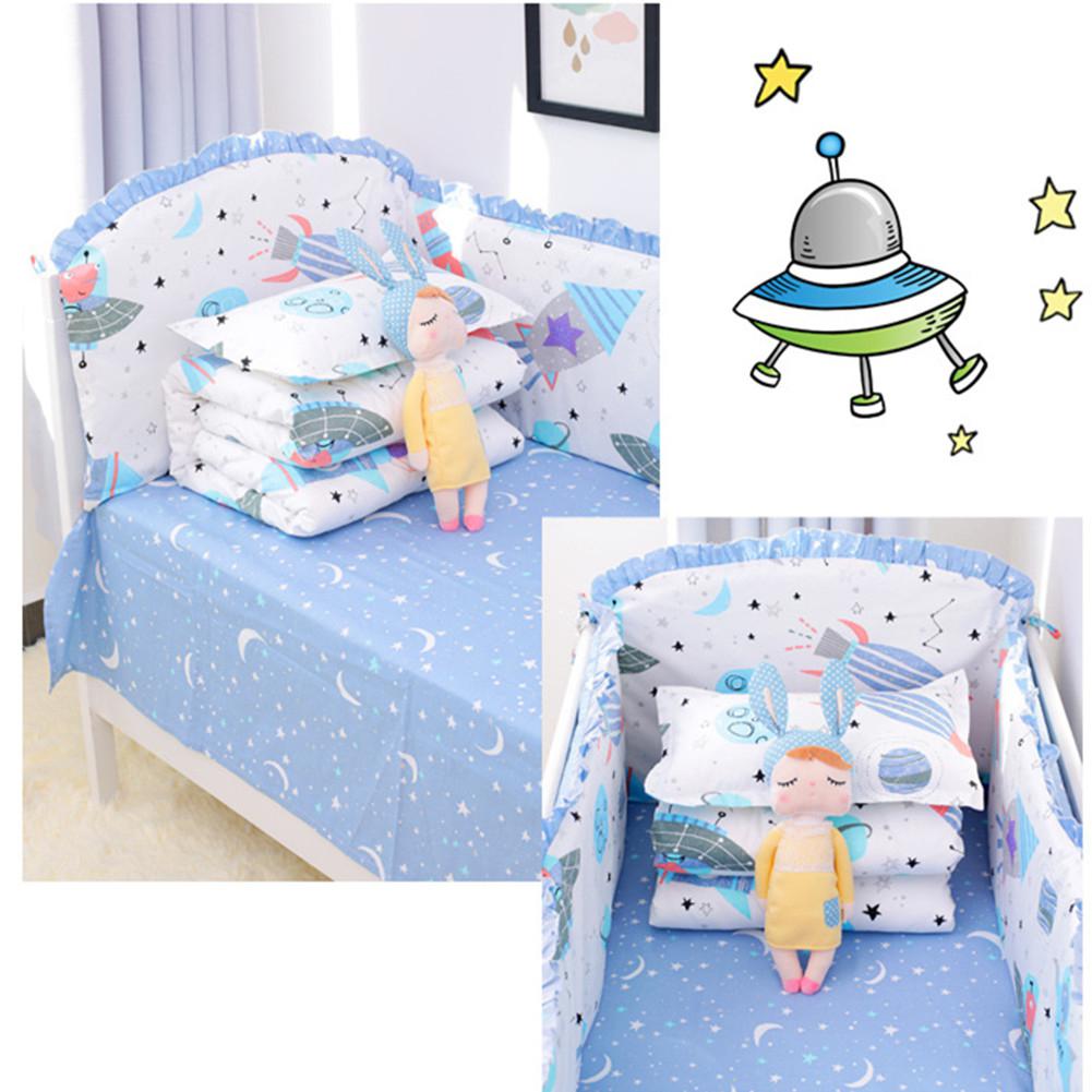 Kidlove 5pcs Wieg Beddengoed Set Katoen Peuter Baby Beddengoed Zijn Baby Cot Bumpers Lakens