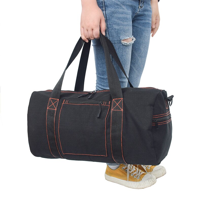 Heren canvas sporttas fitness handtas zwart dames reis schoudertas tas gymtas outdoor tas sac de sport  xa219d