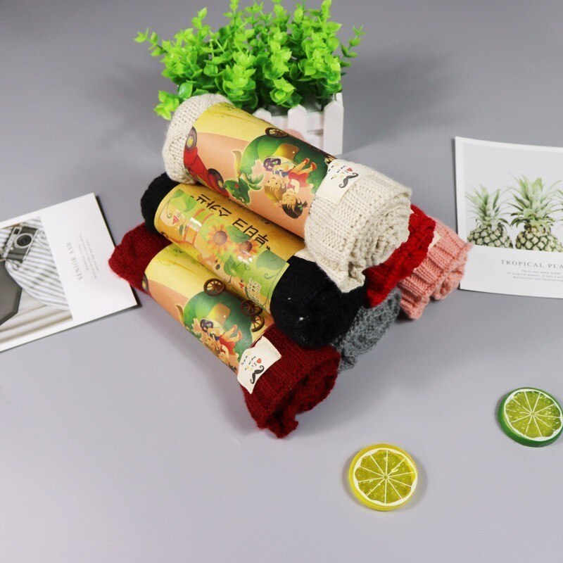 Bomull vinter låve skjerf jenter takrenne strikket ull o-skjerf låve ensfarget hals gamasje varm snood låve lic ringe skjerf