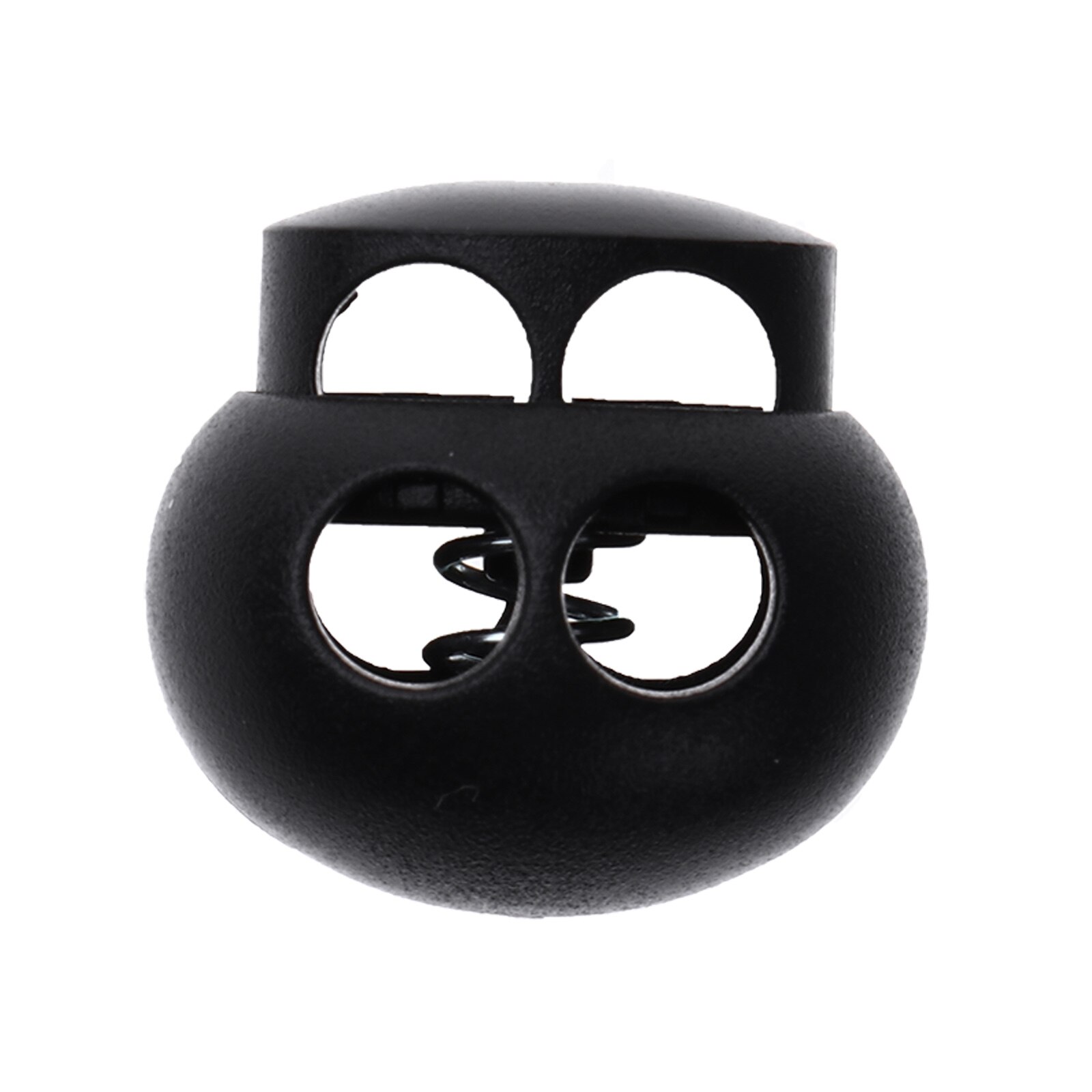 20/50Pcs Plastic Cord Lock End Stoppers Toggle Dubbele Gat Voorjaar Sluiting Varken Neus Knoppen Voor Kleding Lanyard bagage Schoenen