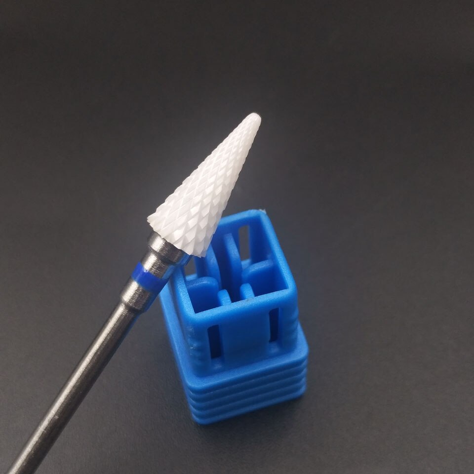 Broca de clavo de cerámica HYTOOS, brocas giratorias de 3/32 "para herramientas de manicura y pedicura, accesorios de taladro