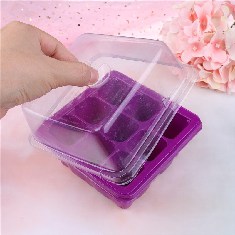 Bloempotten plantenbak vetplanten bloempot tuinkwekerij bloempot 9 gaten planten zaden kweekbak plastic