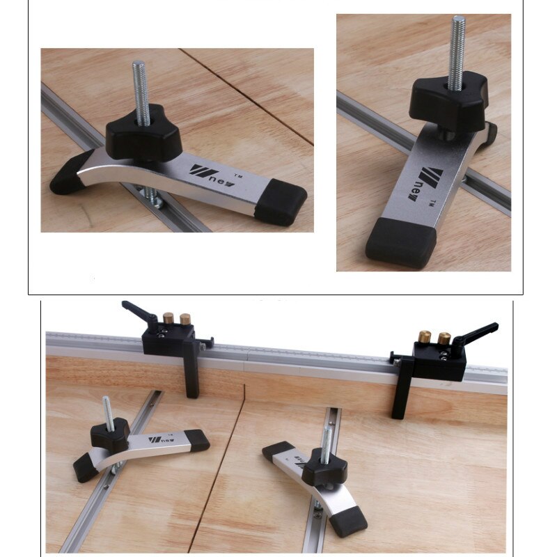 Woodworking T-slot Slide Track Aluminium Alloy T-tracks Miter Track for Woodworking Saw/Router Table Workbench Tools Type-19