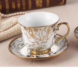 European Afternoon tea cups set,Ceramic Coffee Mug Porcelain Suit Include 1 Cup 1 saucer Chinese Tea set coffee cup: Green