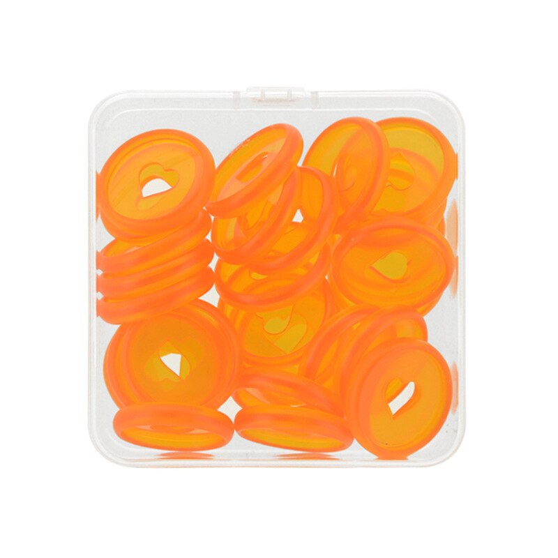 30 szt. Dyski rozszerzające 28mm wielokolorowe pierścienie wiążące do notebooków i planistów: 30transparent orange