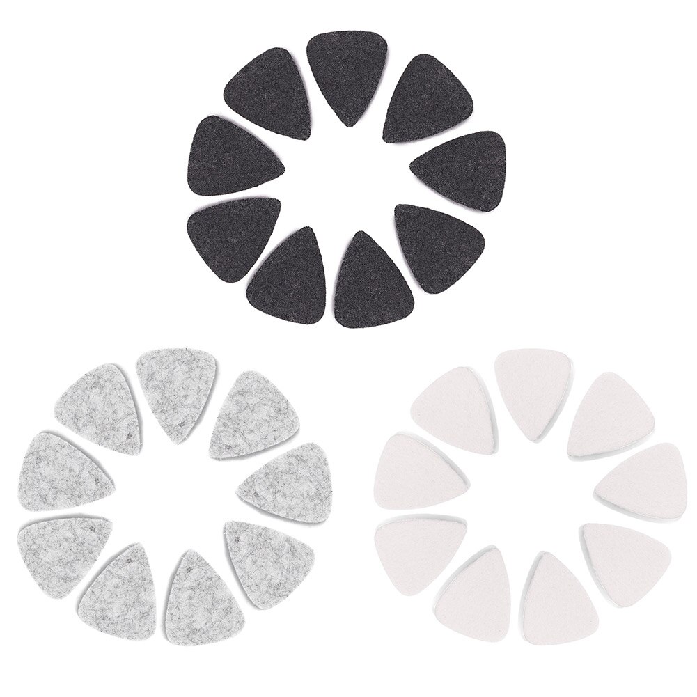 Plectre de guitare électrique en feutre doux, 10 pièces, médiator utile, mandoline plectre, pièces de musique