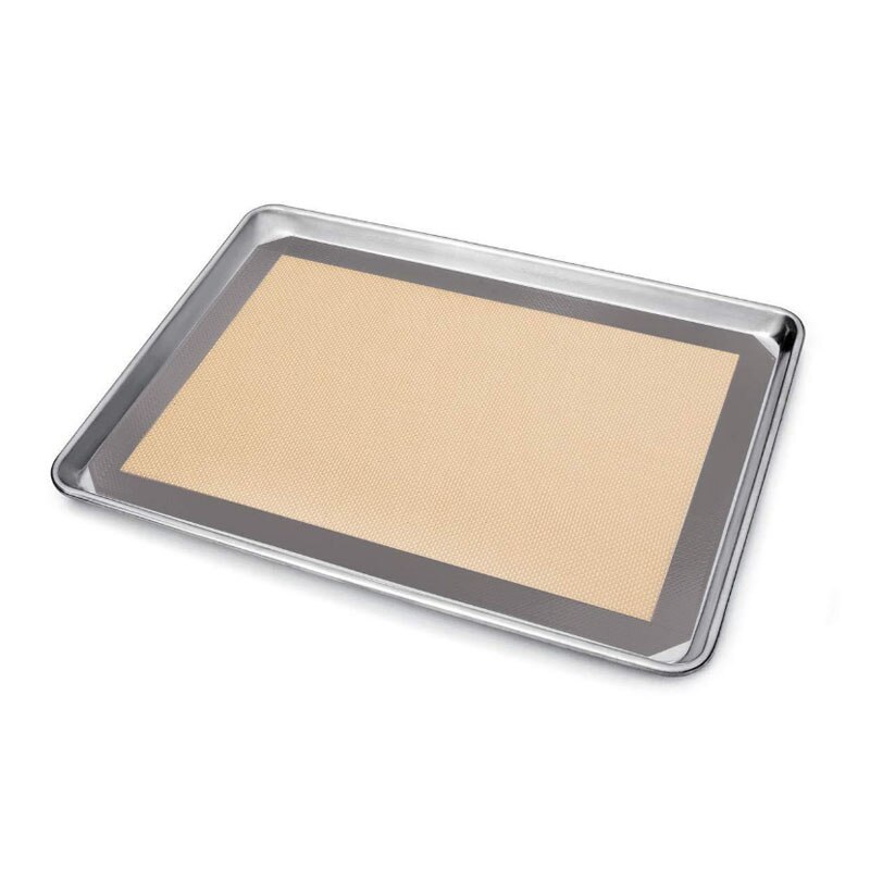 Esterilla de silicona antiadherente para hornear, almohadilla para galletas, para masa esterilla, resistente a altas temperaturas, para horno, de fibra de vidrio