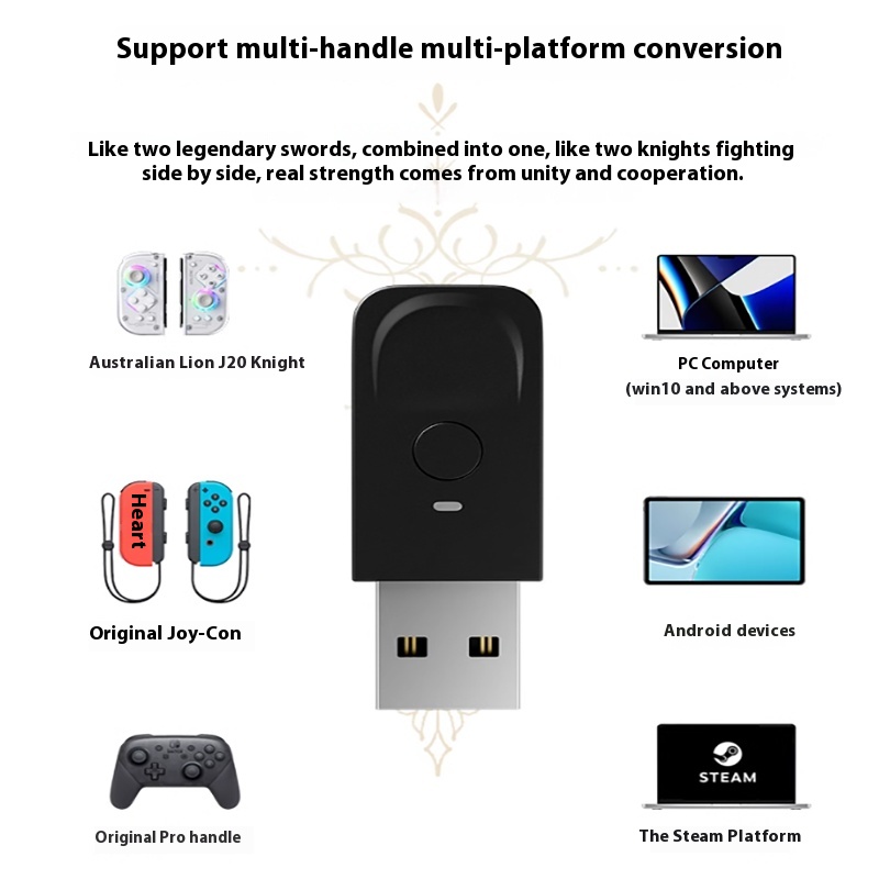 Aolion J20 Wireless Knight Left And Right Gamepad Switch Motion Sensing Hall Joystick Custom Gaming Contorllers Game Accessories