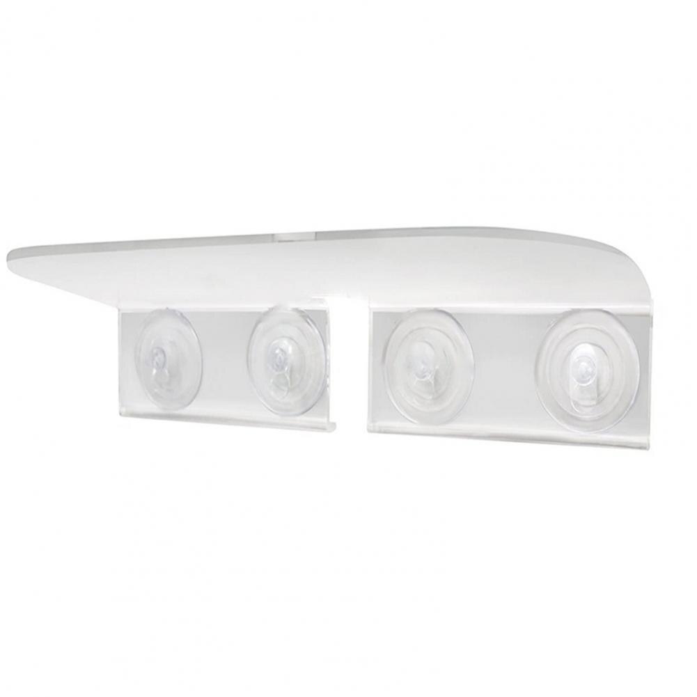 Garden Veg Bonsai Suction Cup Acrylic Ledge Window Shelf Bathroom Display Rack: Default Title