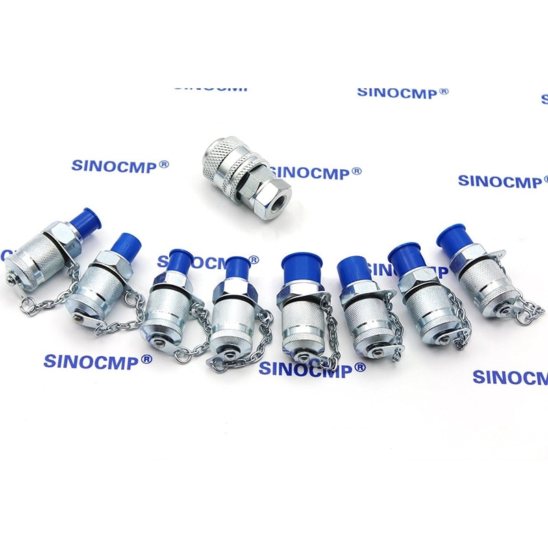 9 pcs/set Point Coupling Hydraulic Pressure Test Kit Parts , 2 year warranty