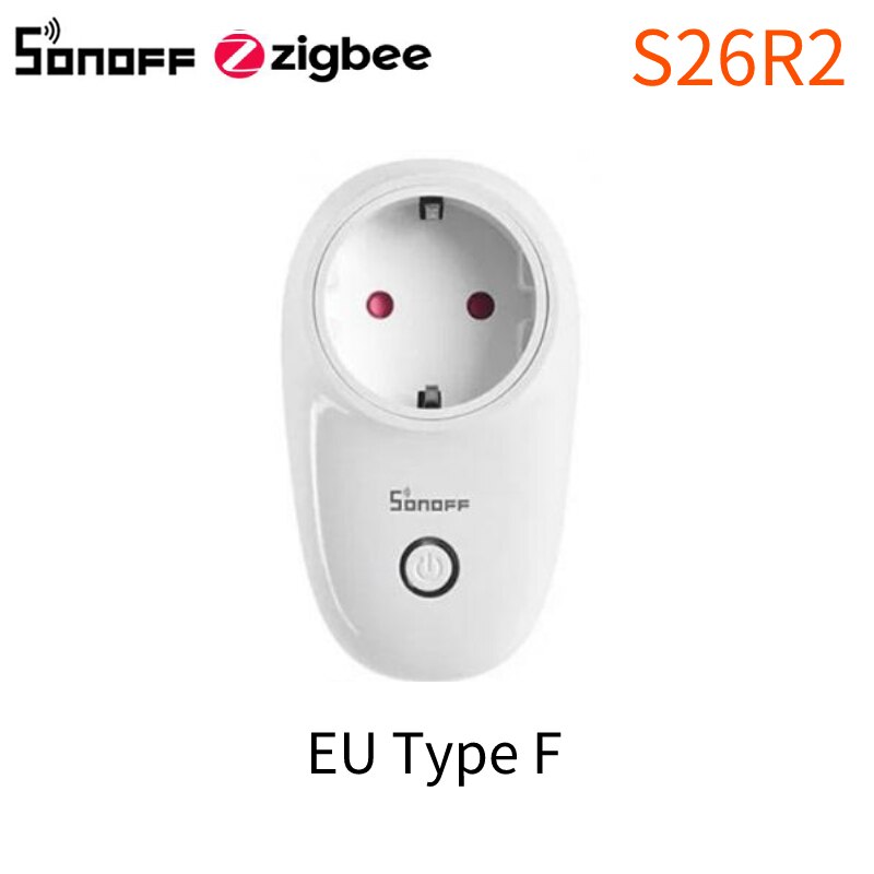 SONOFF ZB Dongle-Plus Zigbee 3,0 USB Universal ZigBee Gateway vía ZHA o Zigbee2MQTT Compatible con ZBMINI SNZB S26R2ZB Alexa: S26R2ZB EU F