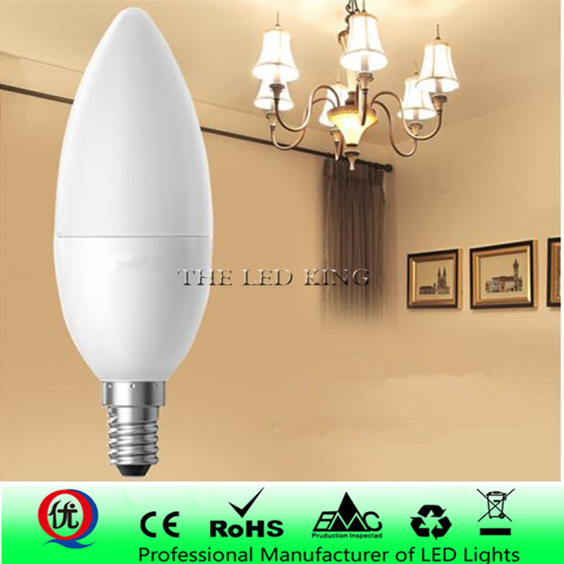 LED-Lampe, hohe Helligkeit, E14, 5 W, 7 W, 9 W, SMD 5730, Tageslicht-LED-Kerzenlampe, 220 VAC, Energiesparlampe, Bombilla LED E14