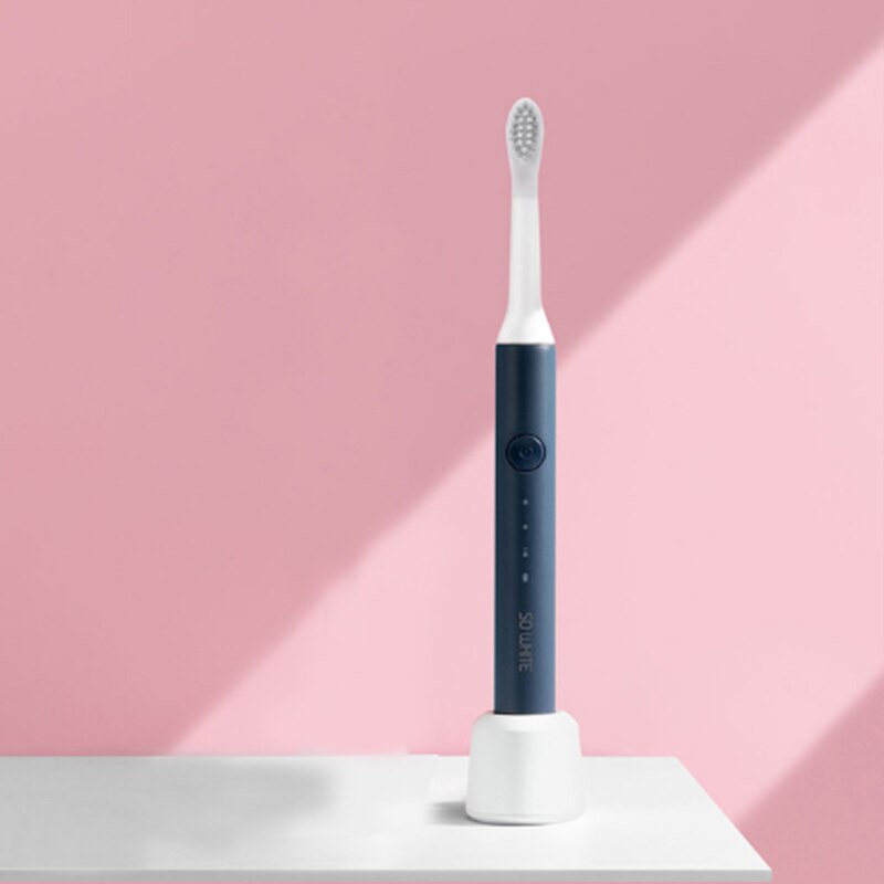 Xiaomi så hvid sonisk elektrisk tandbørste genopladelig vandtæt rengøring ultralyd automatisk tandbørste  ex3 sonisk: 3018333- b