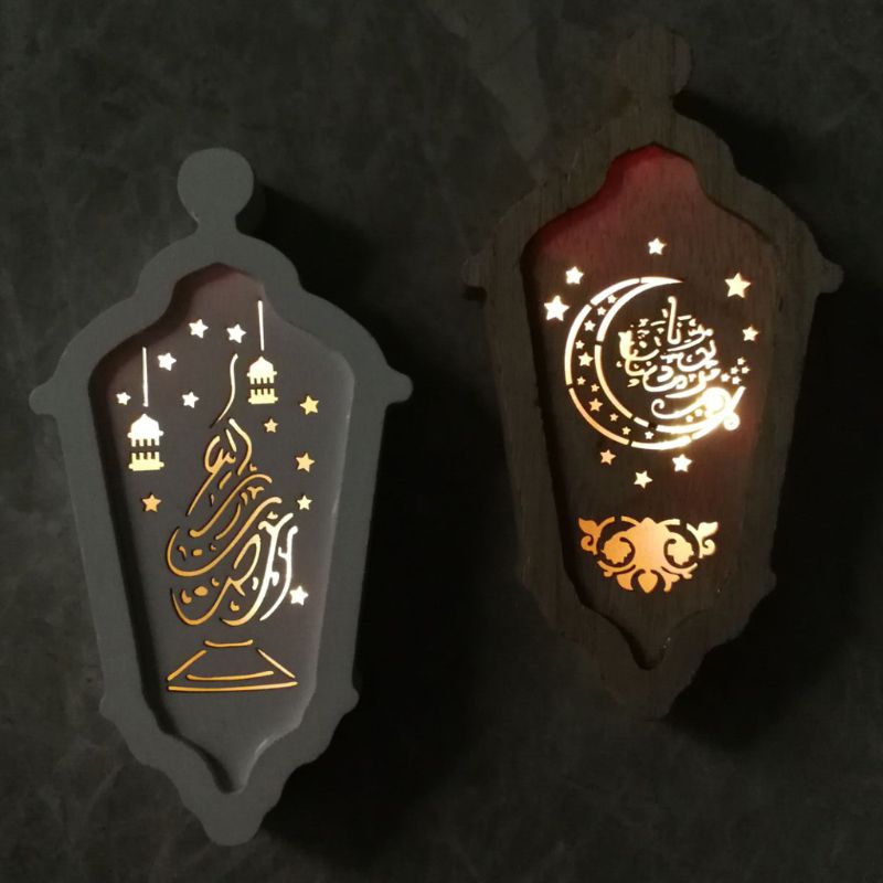 Eid LED Light Lantern Ramadan Festival Party Decor Mubarak Muslim Islamic Party