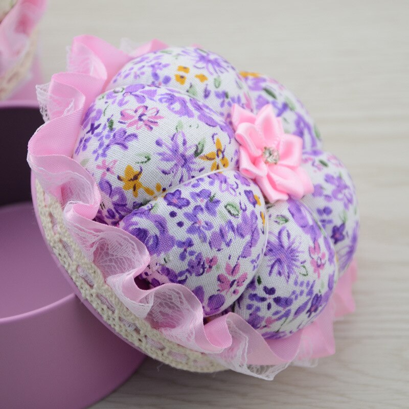 Random Pumpkin Shape Sewing Needle Pin Cushion Pillow Pincushion Holder For DIY Stitches Supplies Accessories