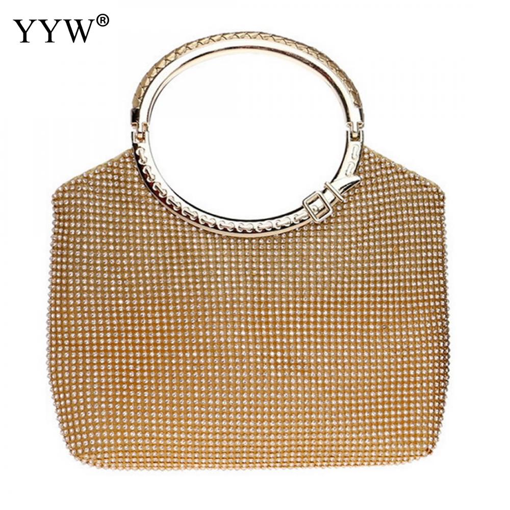 Luxury Women Handbag Trendy Jewelry Evening Party Bags Clutches Rhinestones Wedding Handbags Diamonds Silver Party Bags