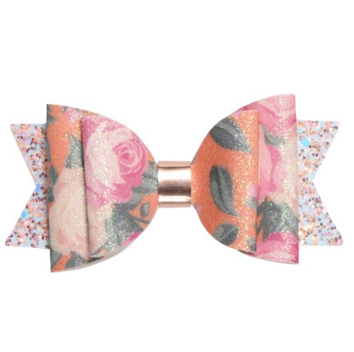 Neue freundlicher Baby Mädchen Pailletten Haar Bogen Barrettes Haarnadeln Bowknot Zubehör Stirnband
