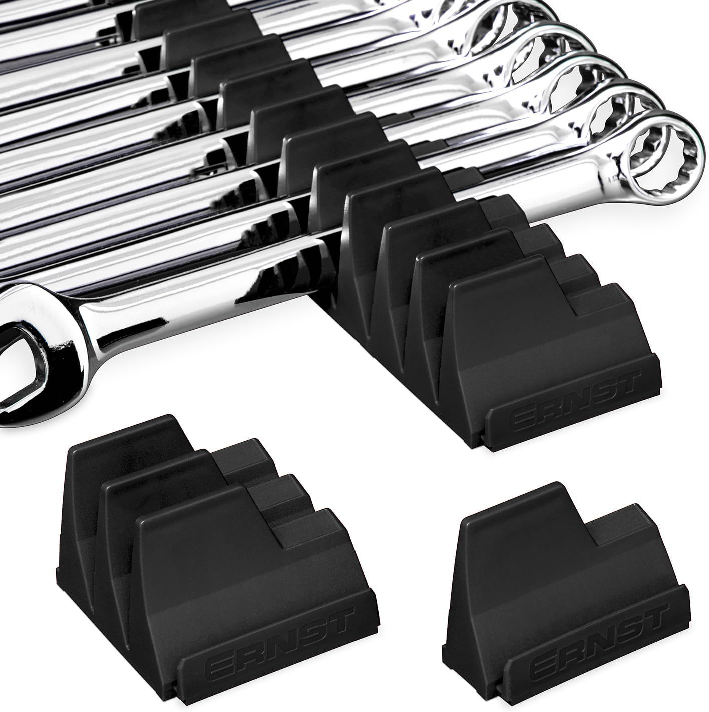 Wrench Holder Wrench Storage Storage Rack Holds 20 Wrench Storage Organizers Organizadores Tools Bag: black