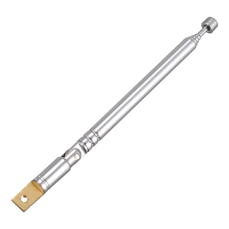 Replacement 25.4cm 10" 5 Sections Telescopic Antenna Aerial for Radio TV: Default Title