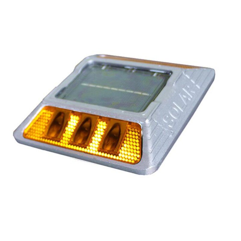 6pcs LED light Large Size Aluminum Solar Road Stud for roadway safety