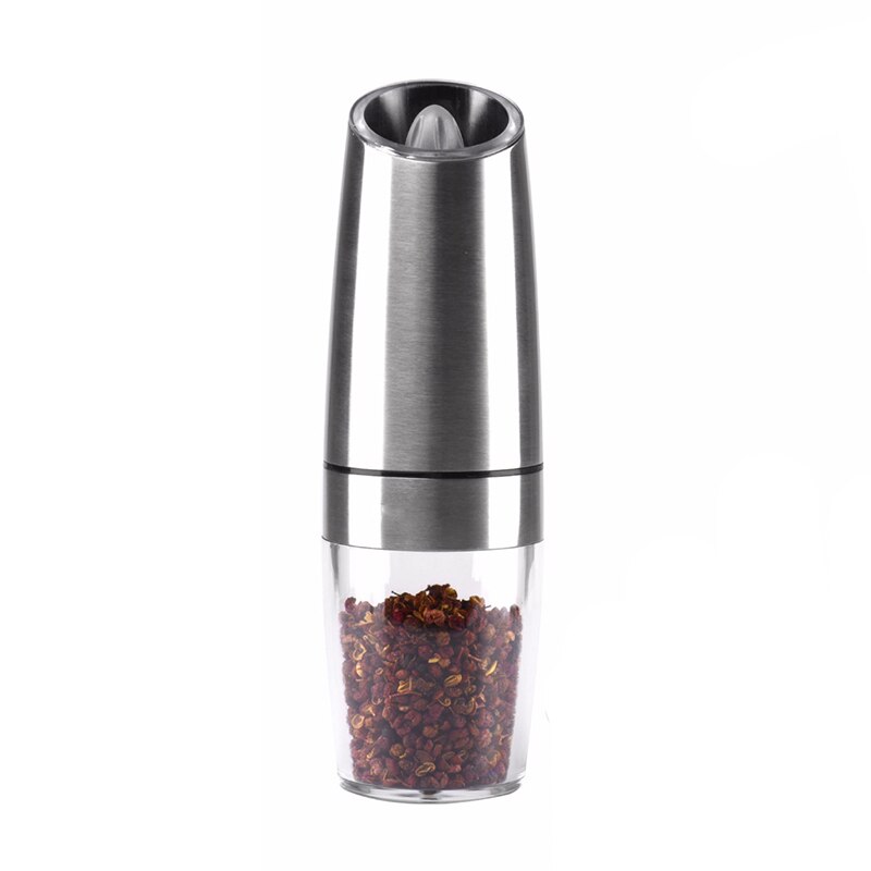 Roestvrijstalen peper zout kruiden handmatige molen grinder elektrische shakers keukenaccessoires voor restaurant hotel thuis keuken: Elektrisch-a