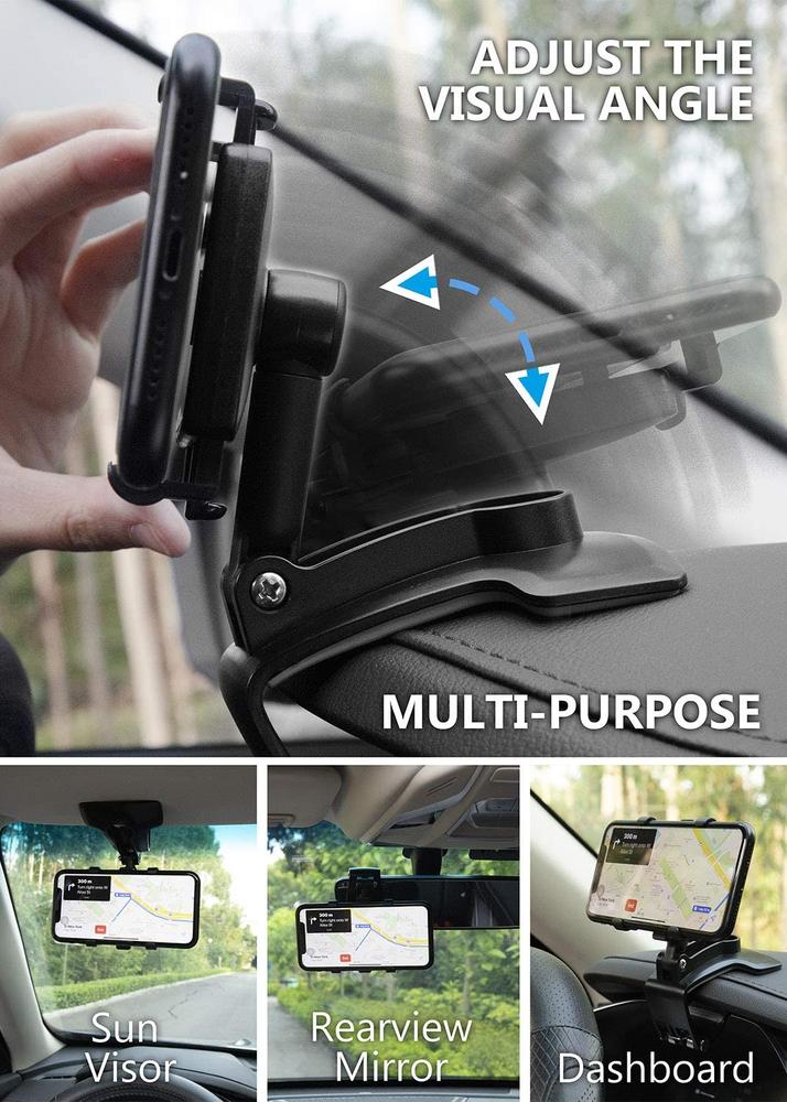 Car Vent Multi-functional Mobile Phone Holder Car Air Outlet Holder Interior Dashboard Rearview Mirror Car Navigation Support