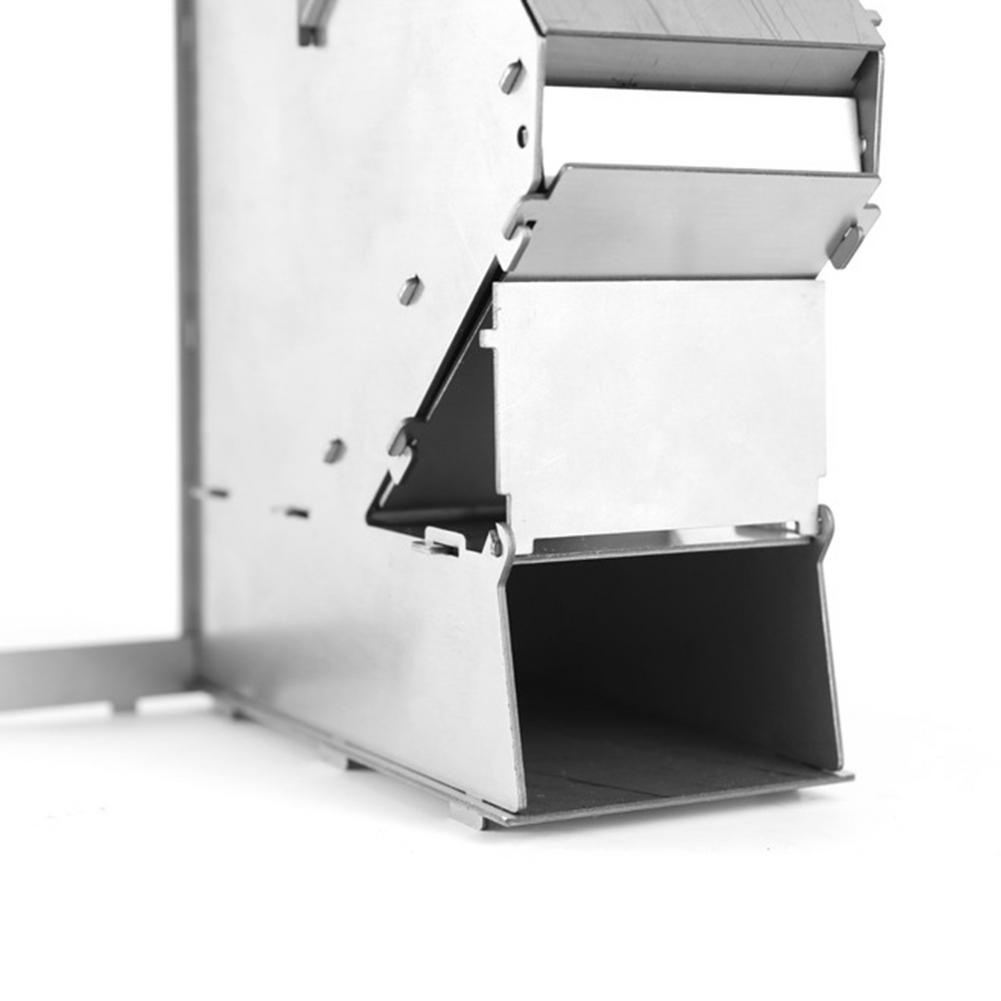 Portable Camping Stove Lightweight Collapsible Wood Burn Stove Stainless Steel Rocket Stove Outdoor Picnic Cooking Oven