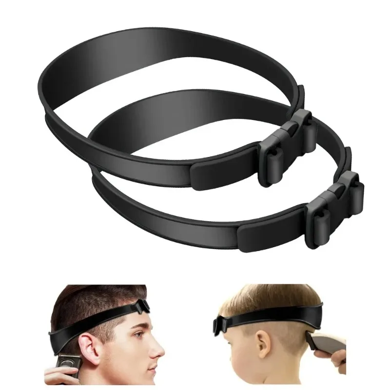 Plantilla de corte de pelo DIY, banda de corte de pelo, guía de corte de pelo de silicona curvada transpirable para el hogar para niños y hombres