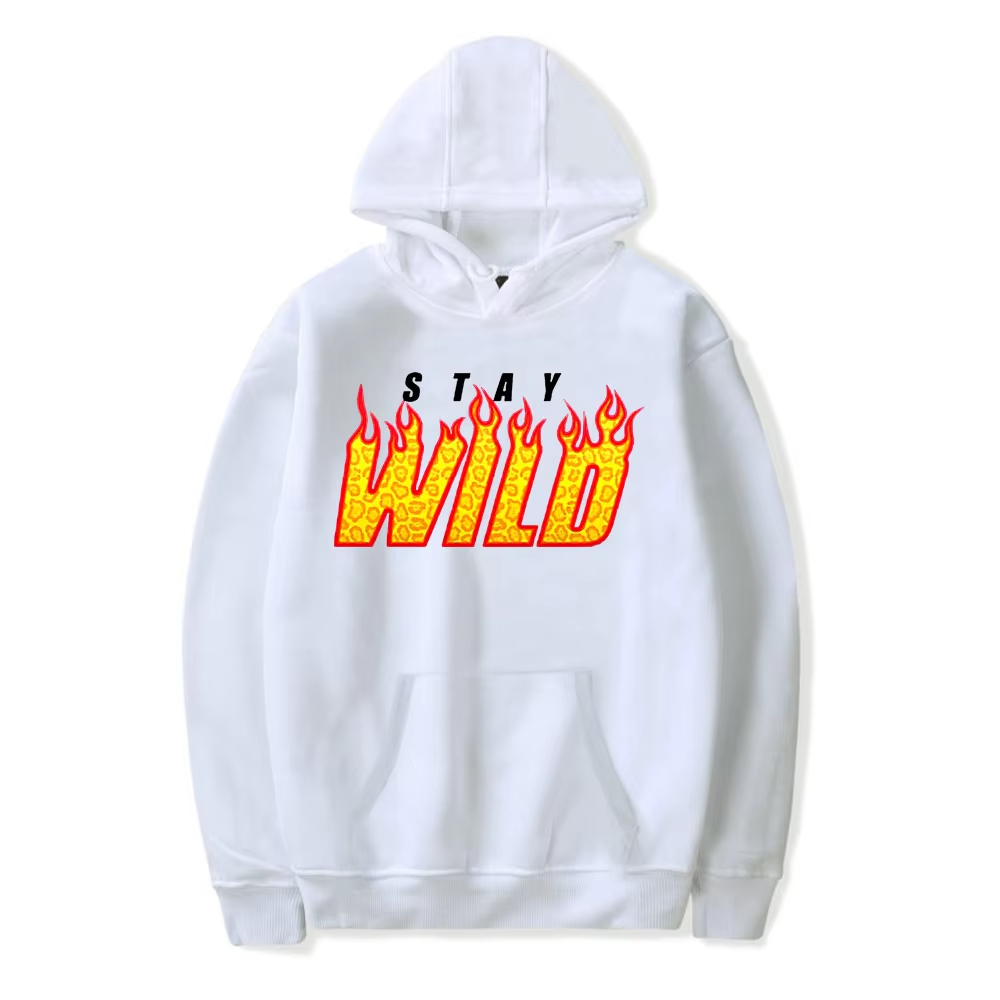 Sweat à capuche Ben Azelart Stay Mustang pour hommes, sweat à capuche unisexe, Youtuber , style, printemps et automne: XXXL / WHITE