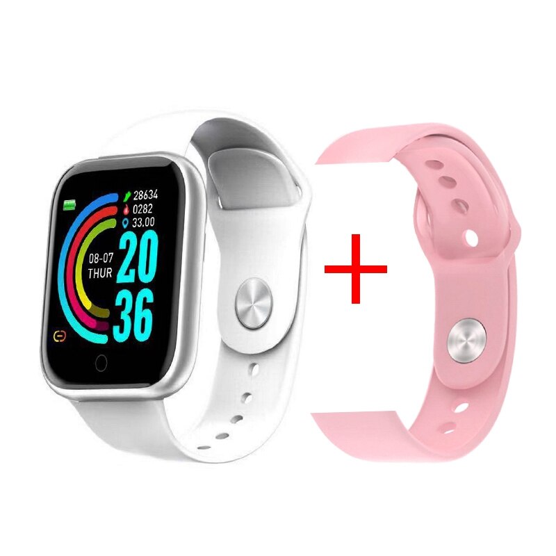 Reloj inteligente deportivo Y68 para hombre y mujer, pulsera electrónica a Color con Monitor, resistente al agua, ideal para: Y68 Extra strap f