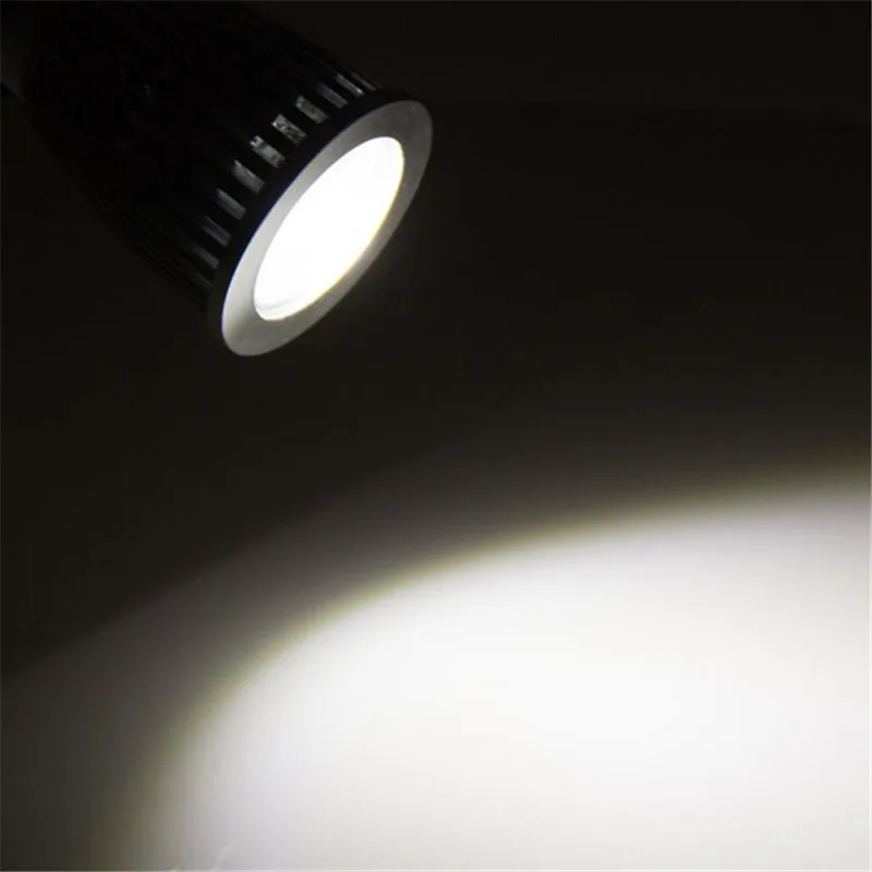 Super brilhante 9w 12 15 18 21 25 gu10 lâmpada led 110v 220v holofotes led branco quente/branco frio gu 10 cob lâmpada led lamparas led: Branco frio / 9w