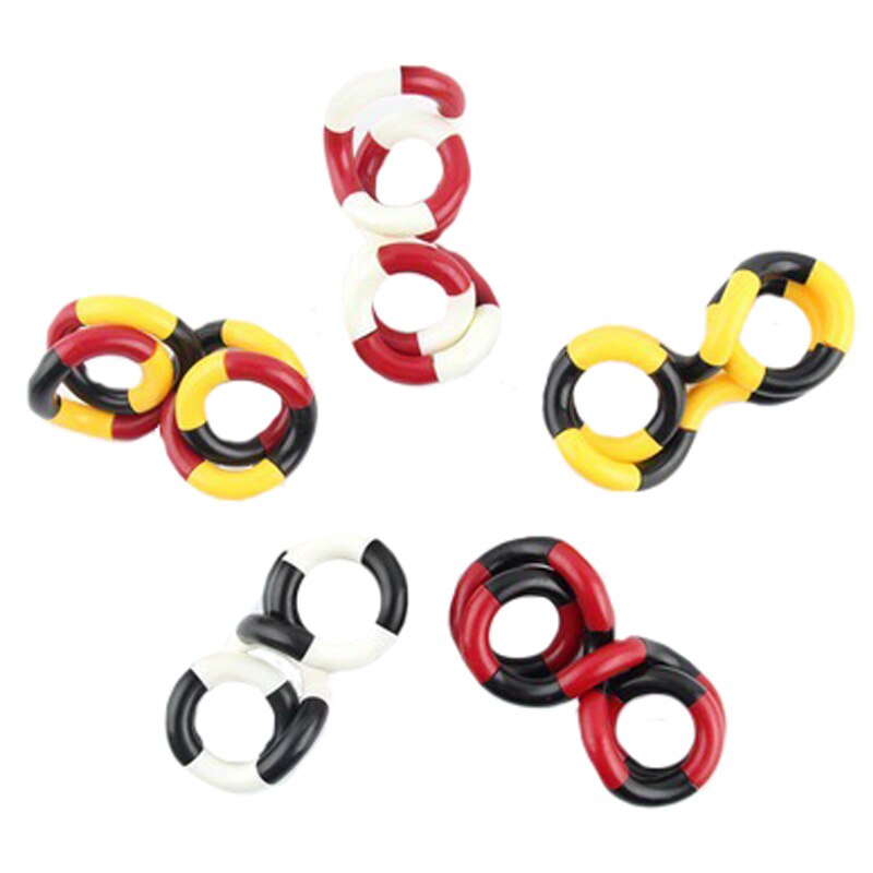 Twisted Ring Magic Fidget Magic Trick Rope Tangle Fidget Toy DIY Winding Leisure Education Stress Relief Kid Xmas Toy: 1pc random color