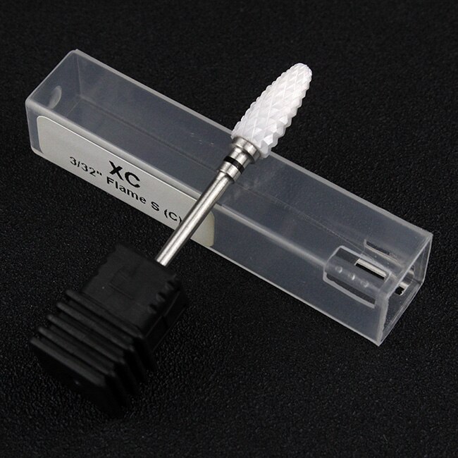 Tignish 1 Uds 3/32 ''broca de clavo de cerámica forma de llama UV Gel polaco quitar taladro eléctrico manicura pedicura herramientas de archivo: XC
